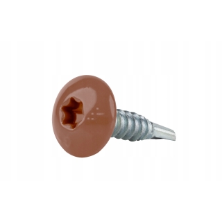 Zošívacia farmárska skrutka TORX s podl. RAL 8004 4,8X19 (250ks)